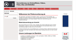 Desktop Screenshot of filmkonvertierung.de